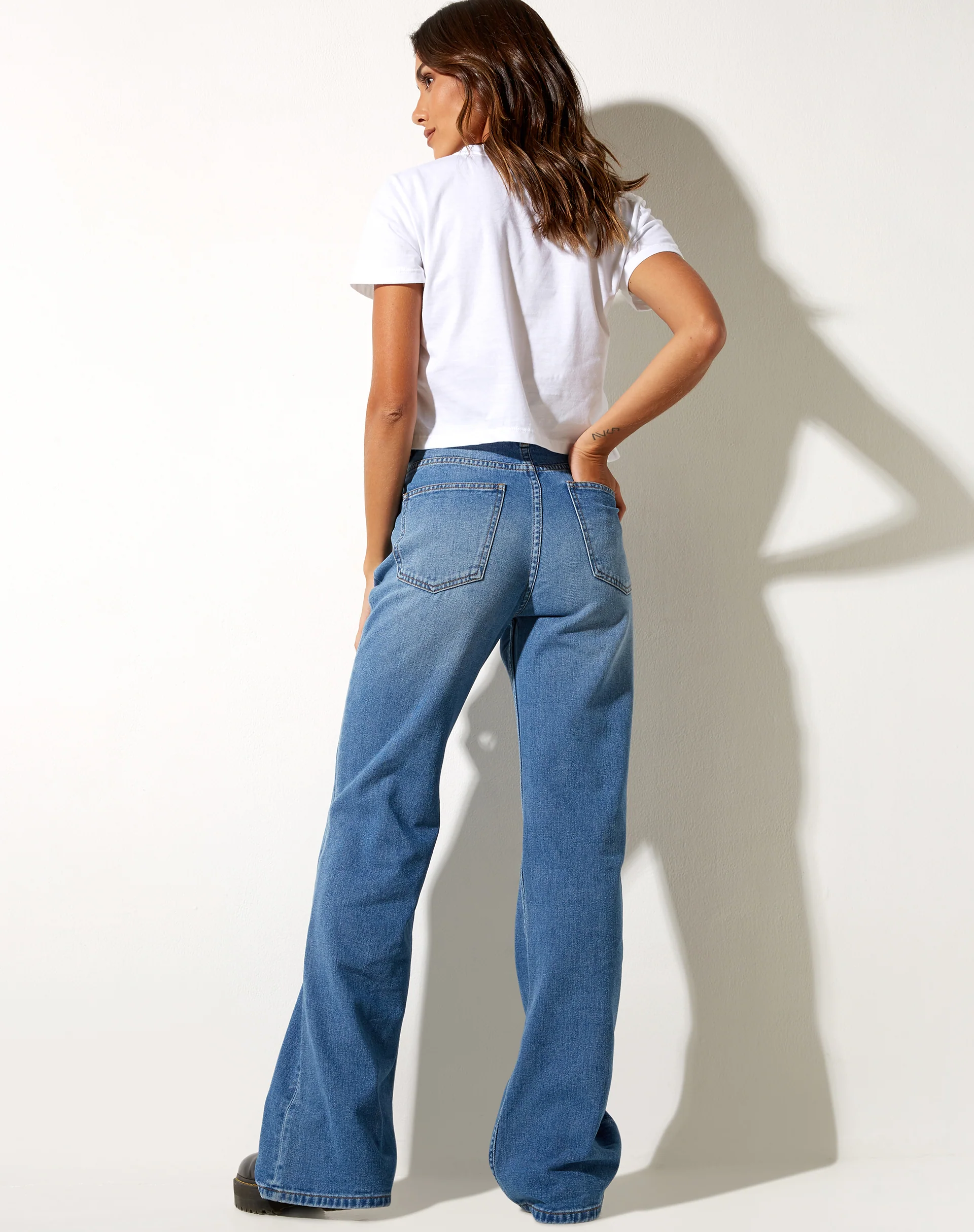 Shrunk Tee in White Mon Petit Pois - Image 5