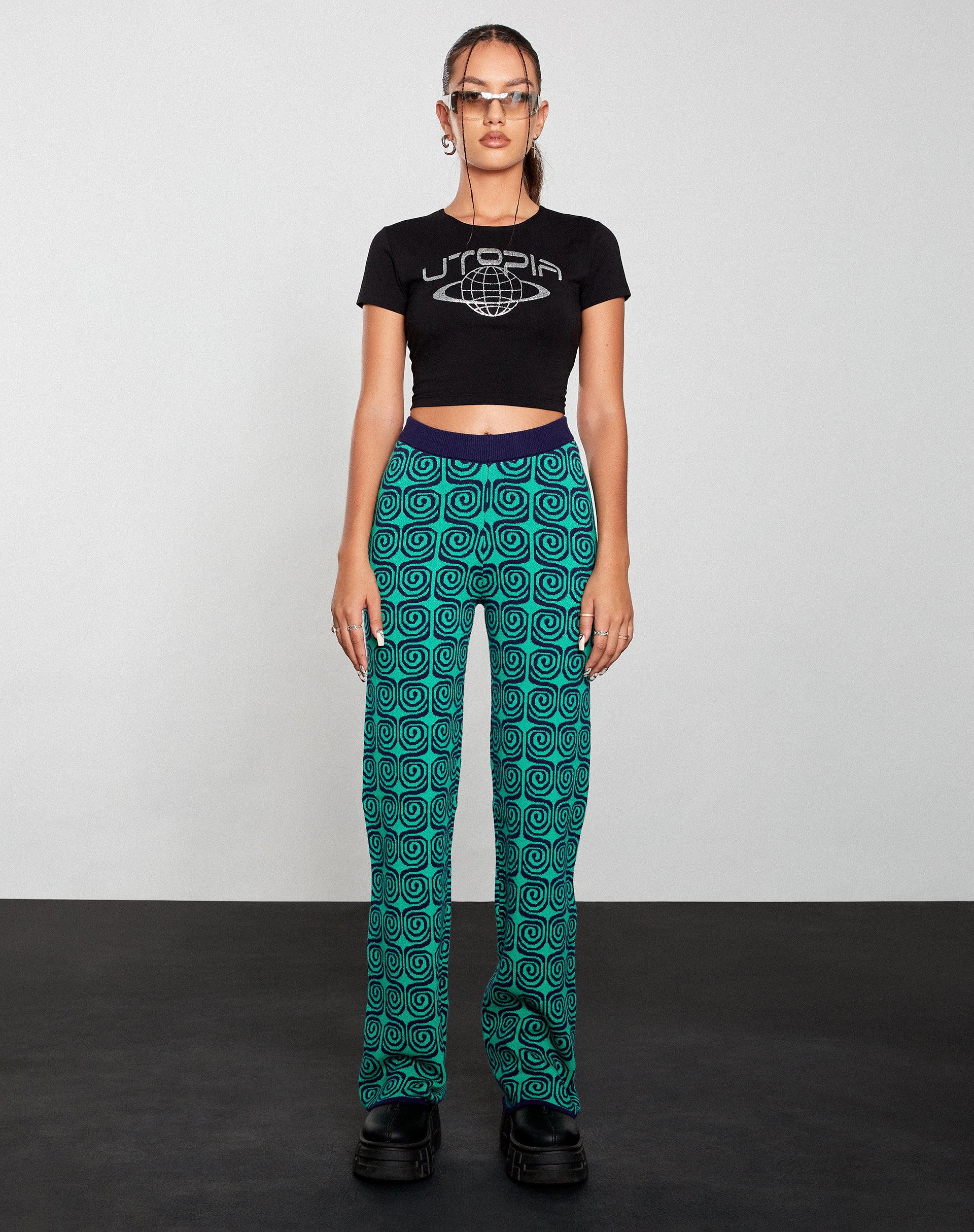 Shrunken Tee in Black Utopia - Image 6