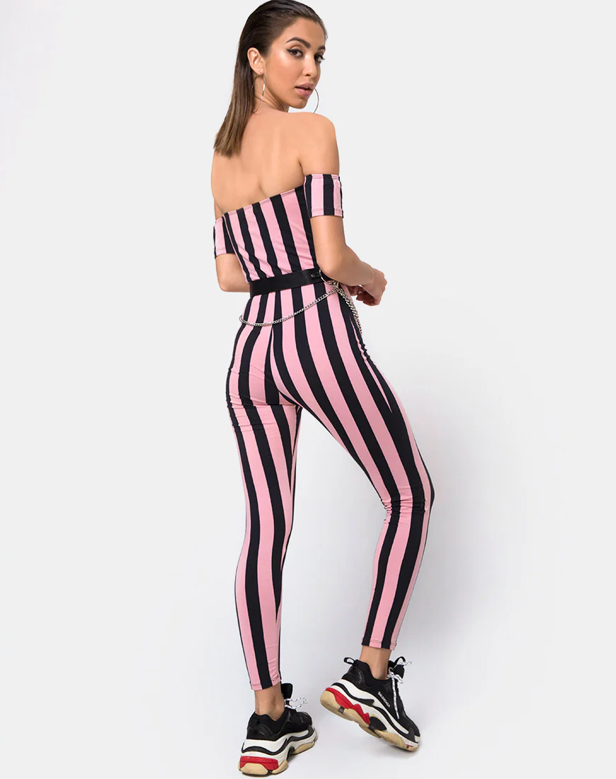 Silen Unitard in Campbell Stripe - Image 4