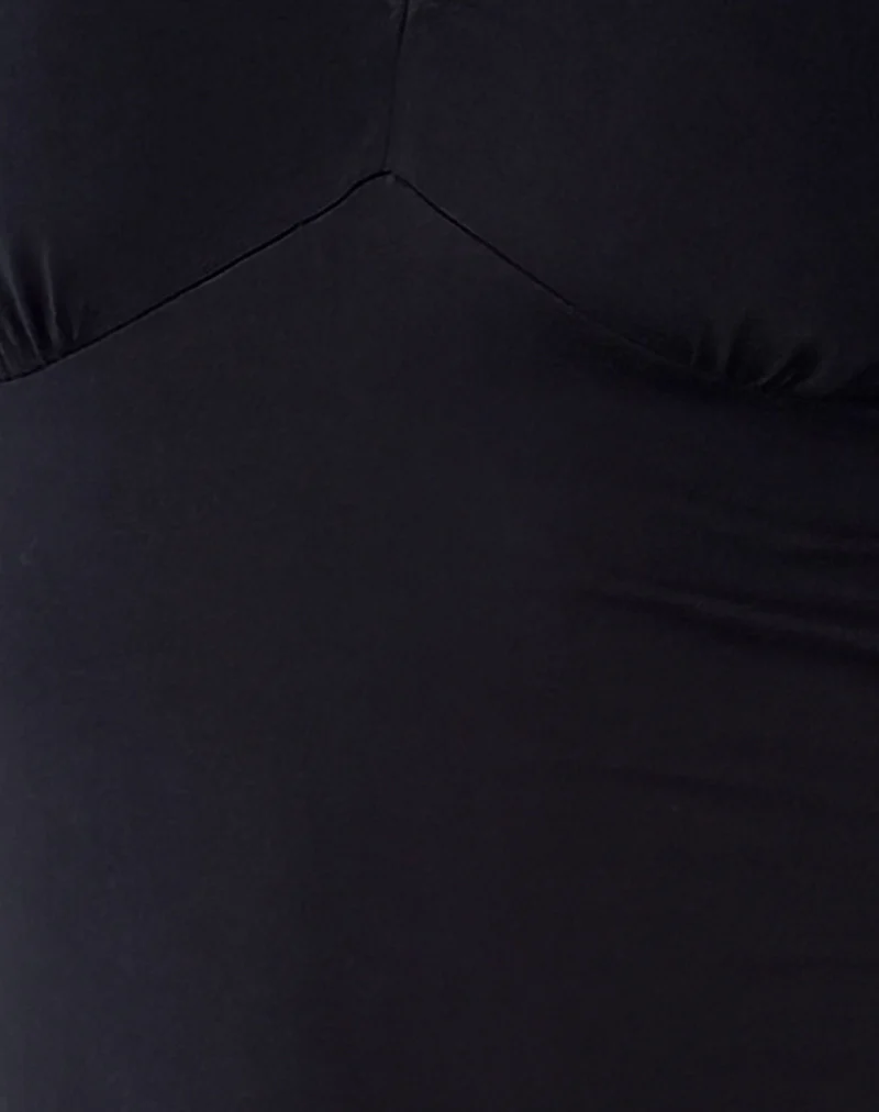 Silsali Lycra Mini Dress in Black - Image 6