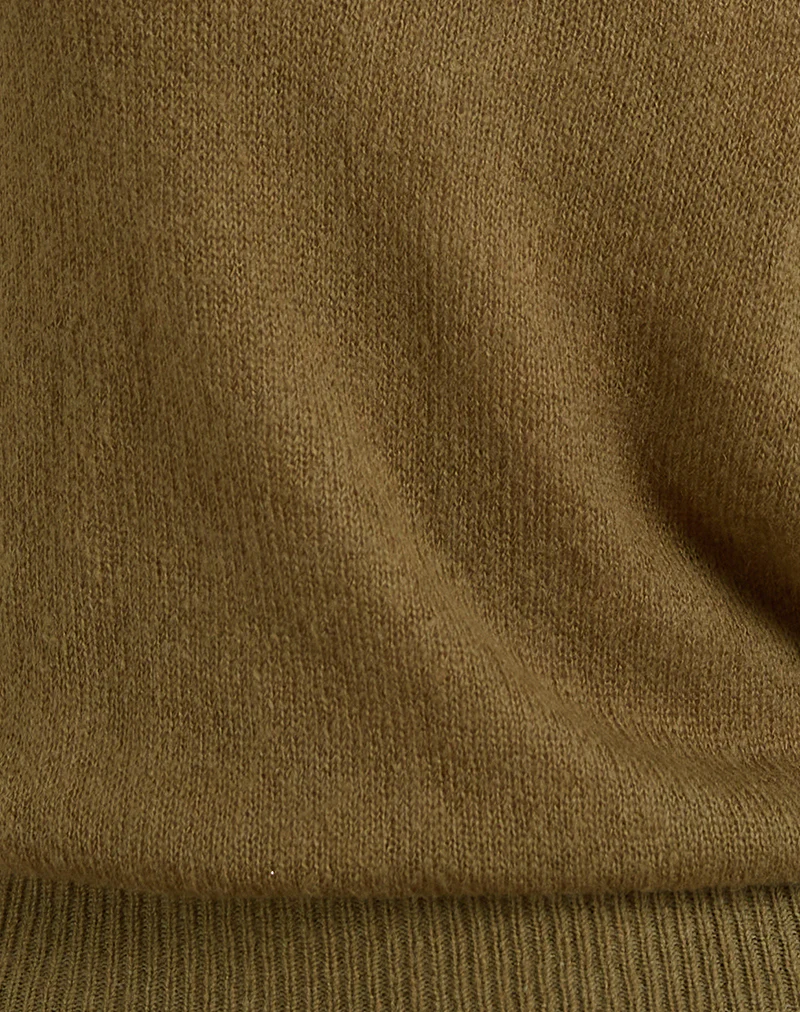 Sinda Scoopback Top in Knit Olive - Image 7