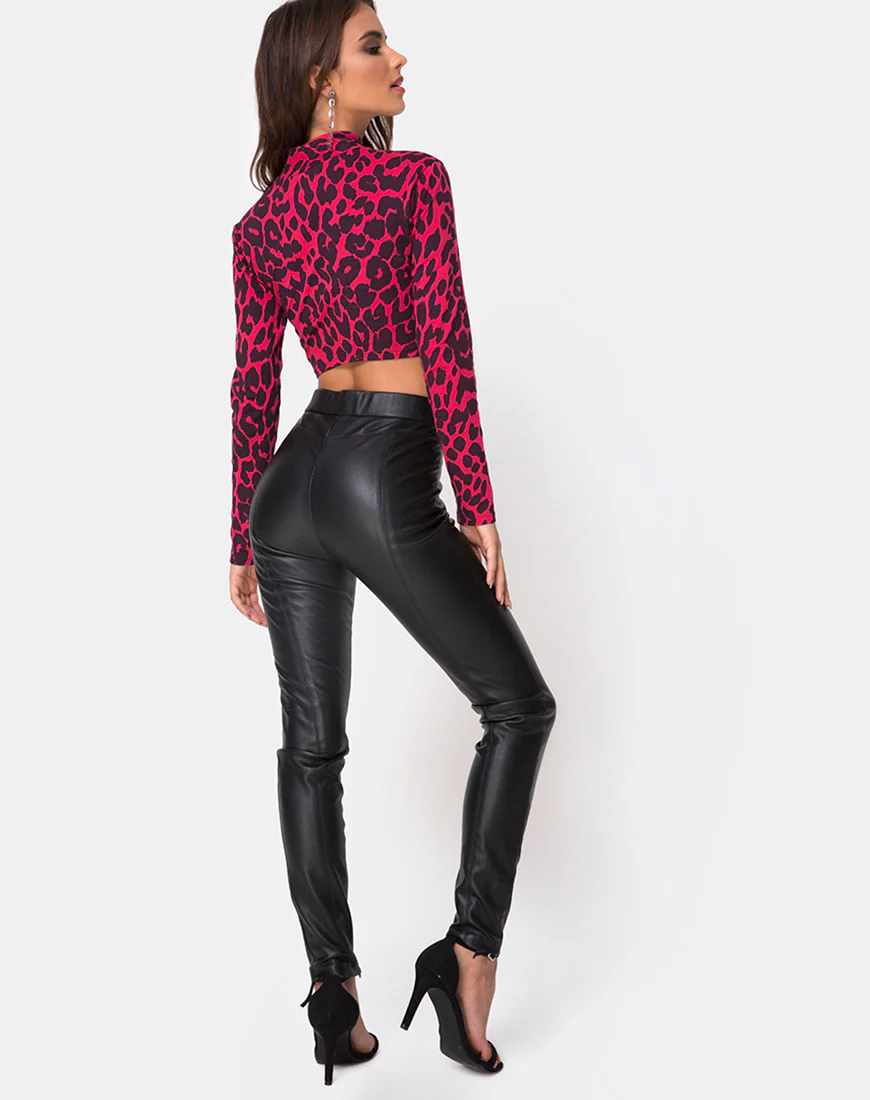 Sinex Top in Oversize Jaguar Red - Image 4
