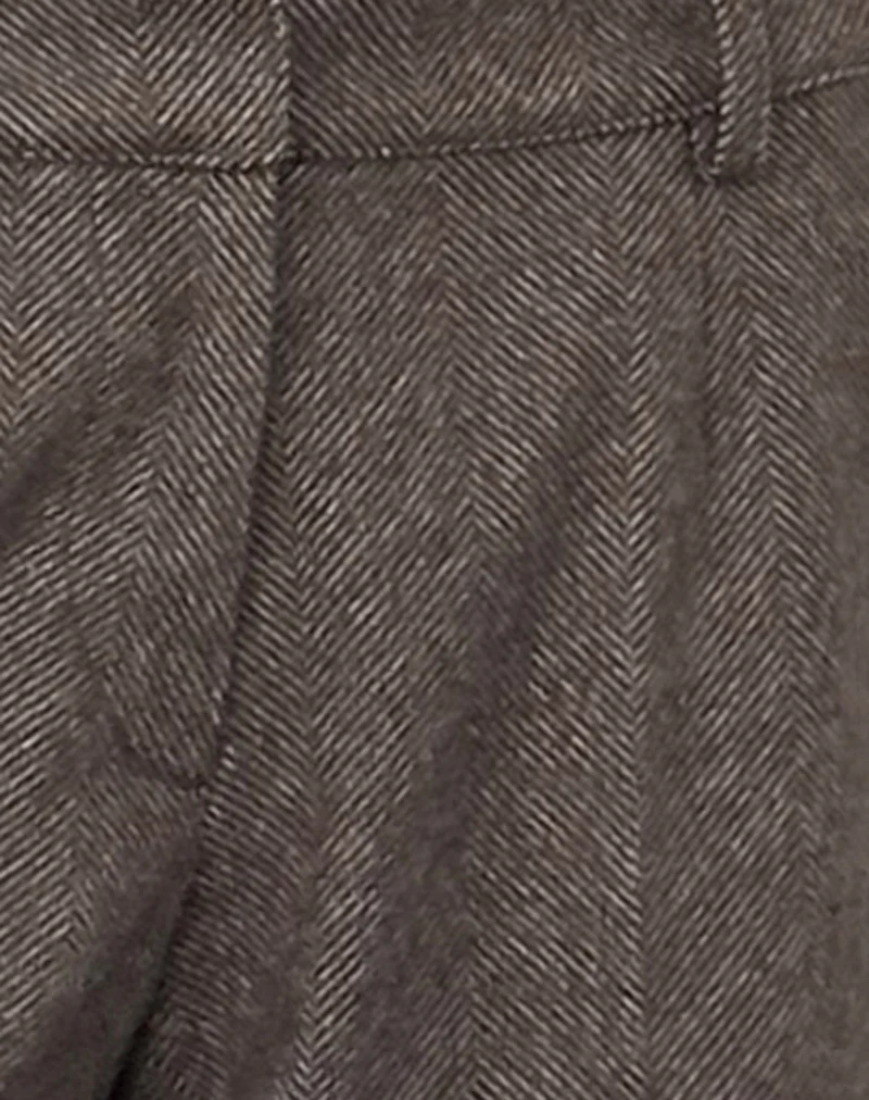 Sirkia Low Rise Tailored Trouser in Dark Brown - Image 5