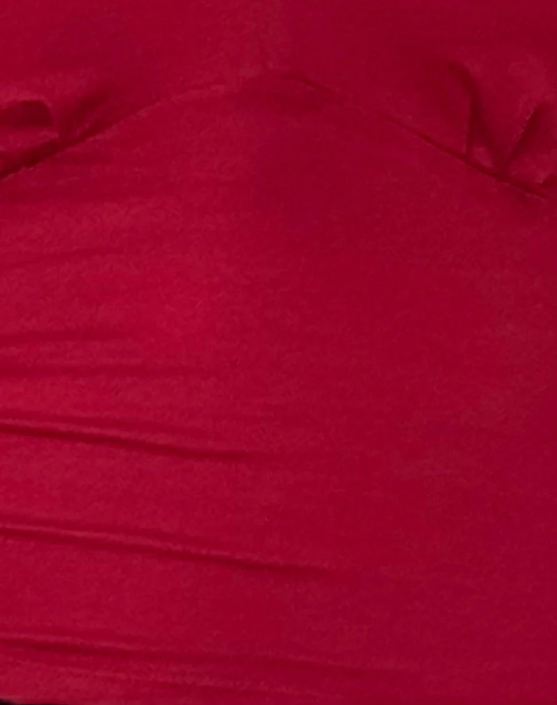 Sisil Long Sleeve Top in Adrenaline Red - Image 6
