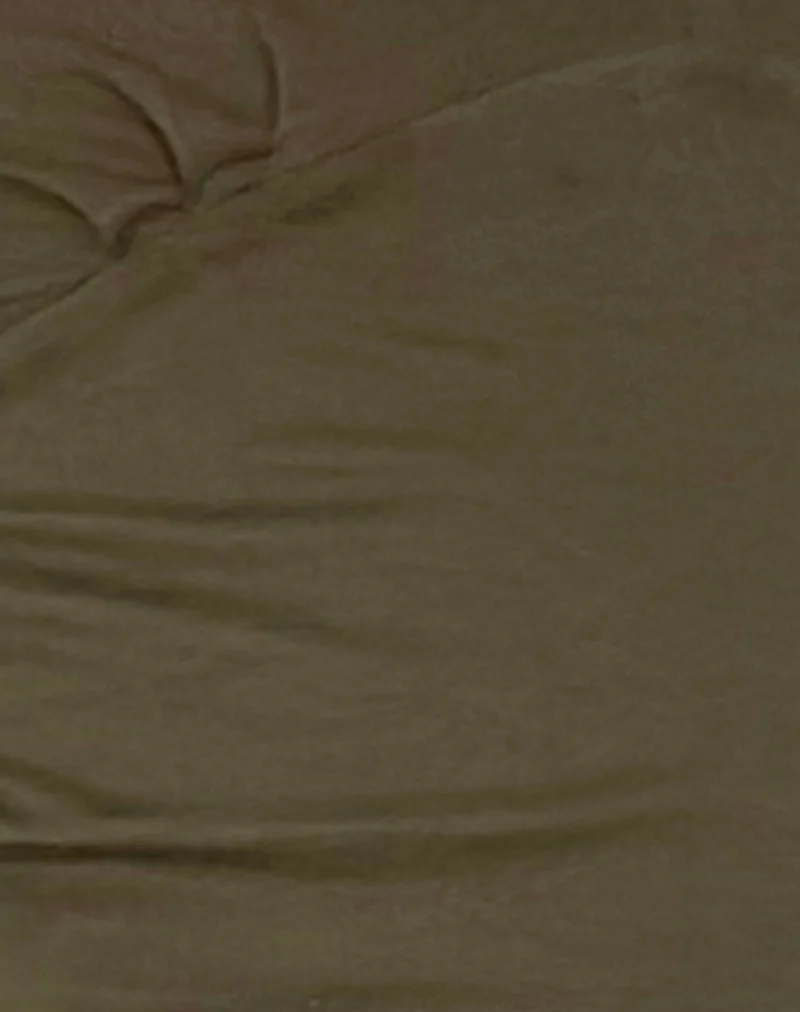 Sisil Long Sleeve Top in Olive - Image 6