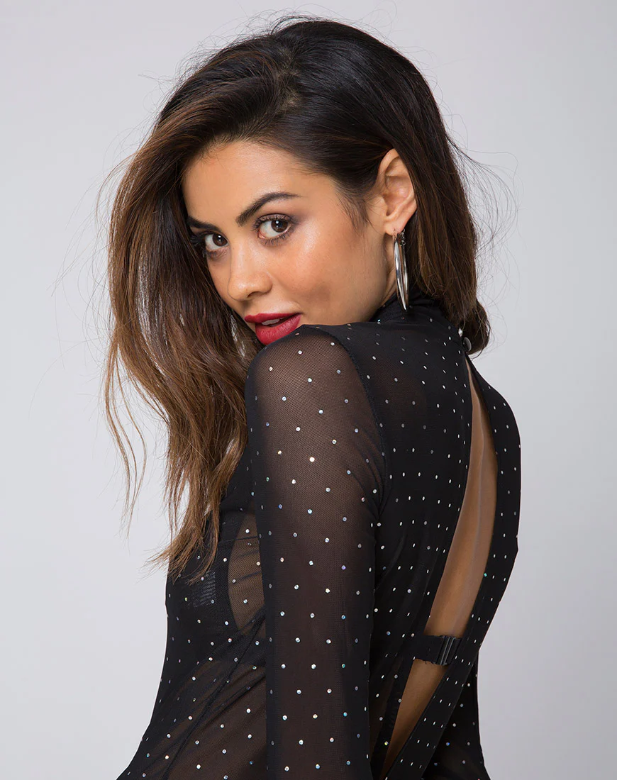 Sita Unitard in Net Crystal Black - Image 2