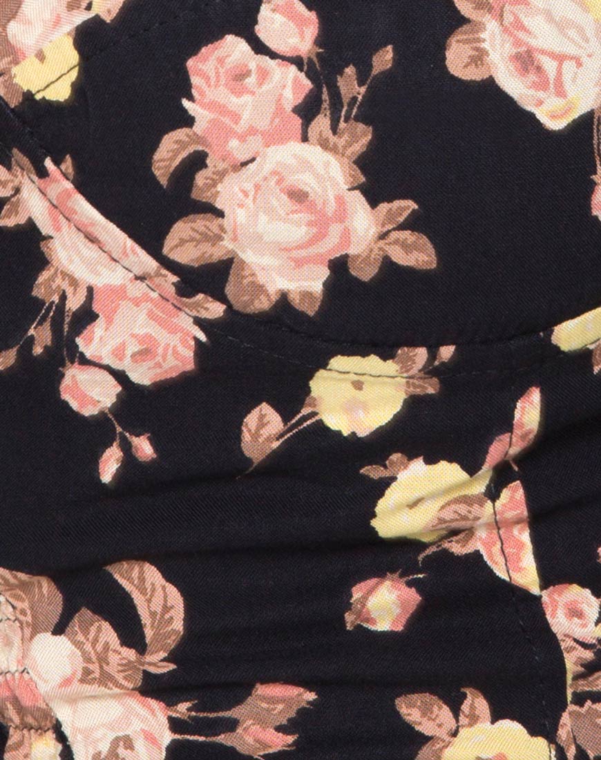 Siven Crop Top in Antique Rose Black - Image 5