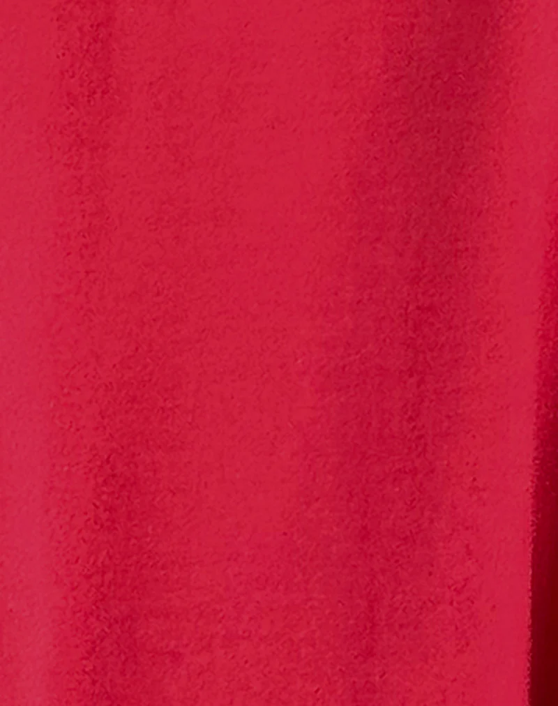 Smith Oversized Shirt in Adrenaline Red - Image 5