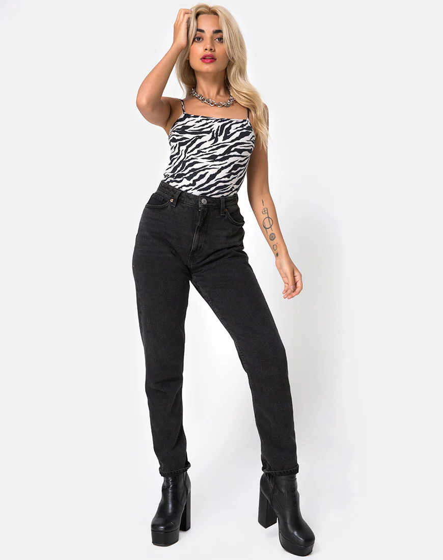 Sol Bodice in 90's Zebra - Image 3