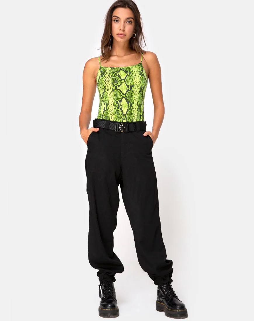 Sol Bodice in Snake Lime - Image 3