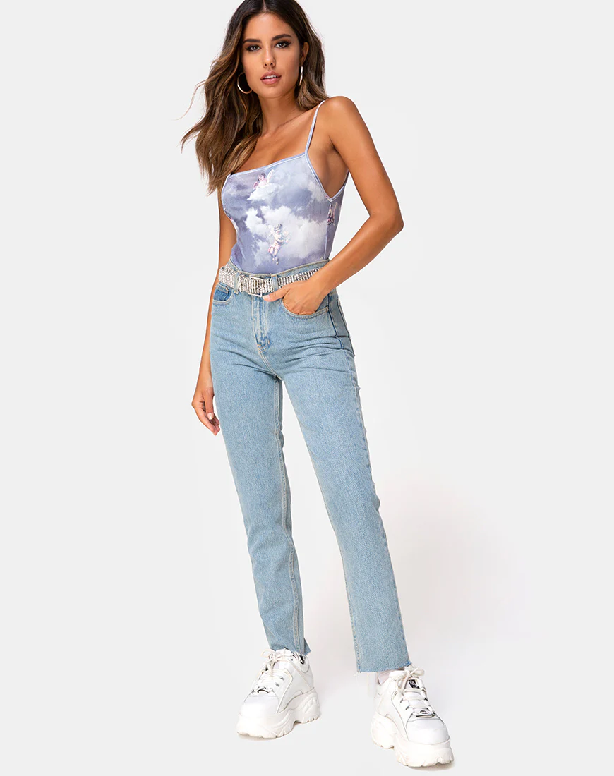 Sol Bodice in Angel Velvet Grey - Image 3