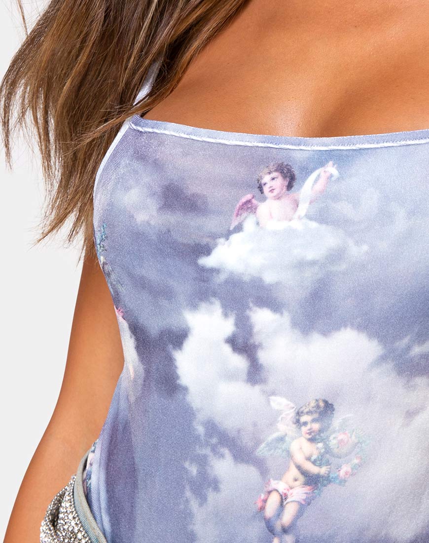 Sol Bodice in Angel Velvet Grey - Image 5