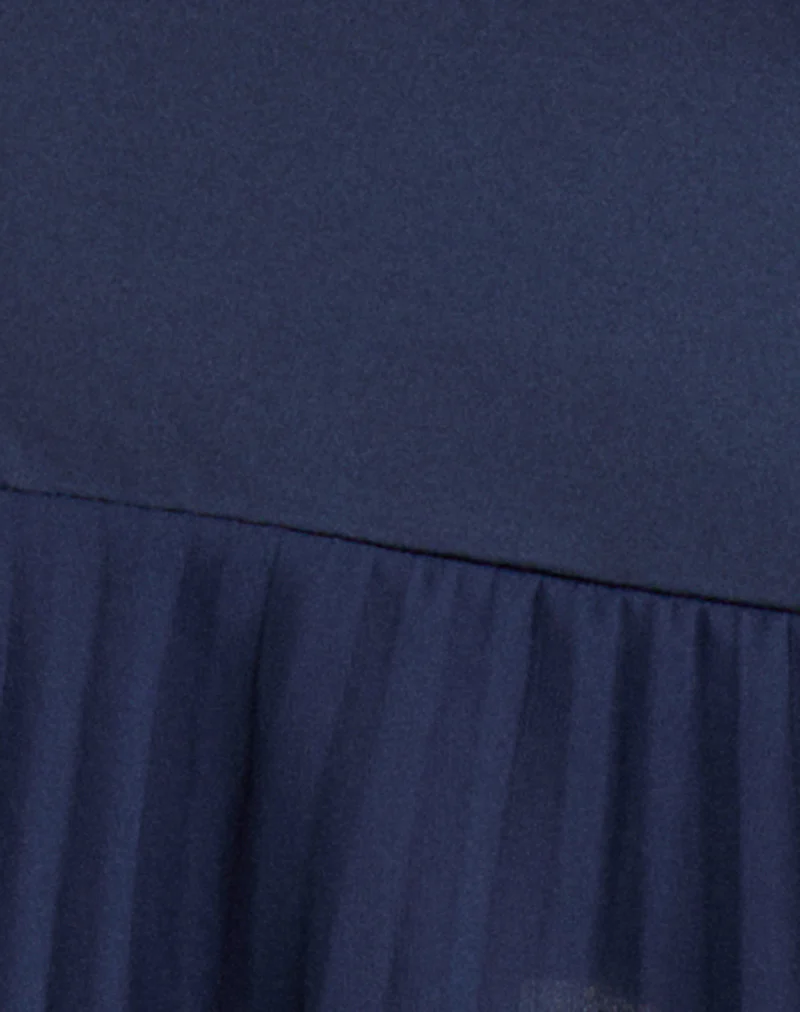 Solaka Mini Dress in Navy - Image 6