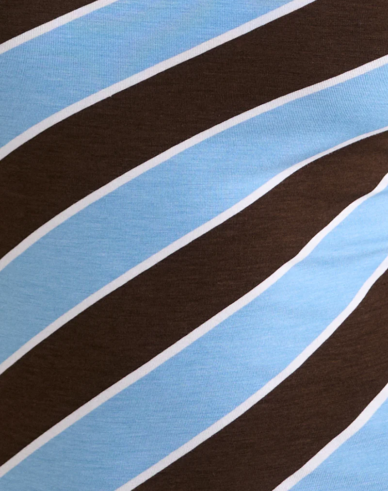 Solani Top in Retro Stripe Blue - Image 6