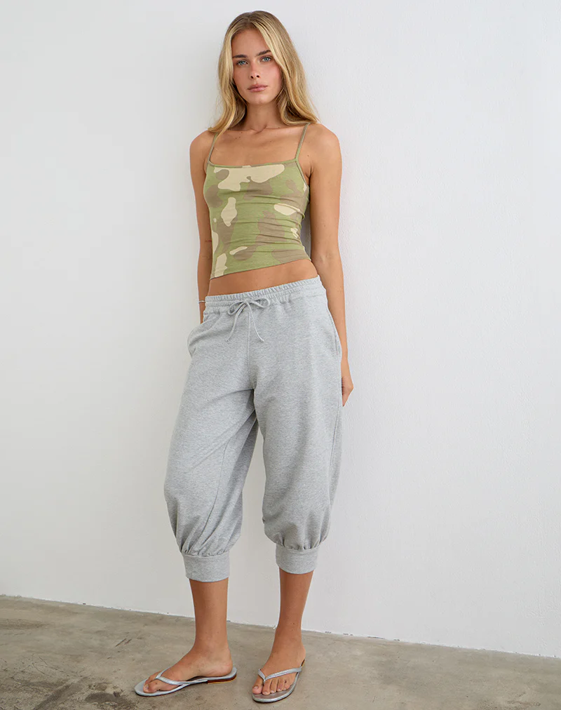 Solay Cami Top in Blurry Camo Khaki - Image 3