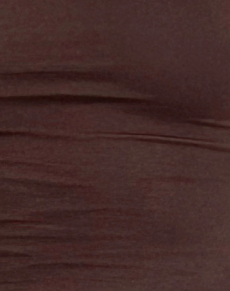 Solay Vest Top in Bitter Chocolate - Image 5