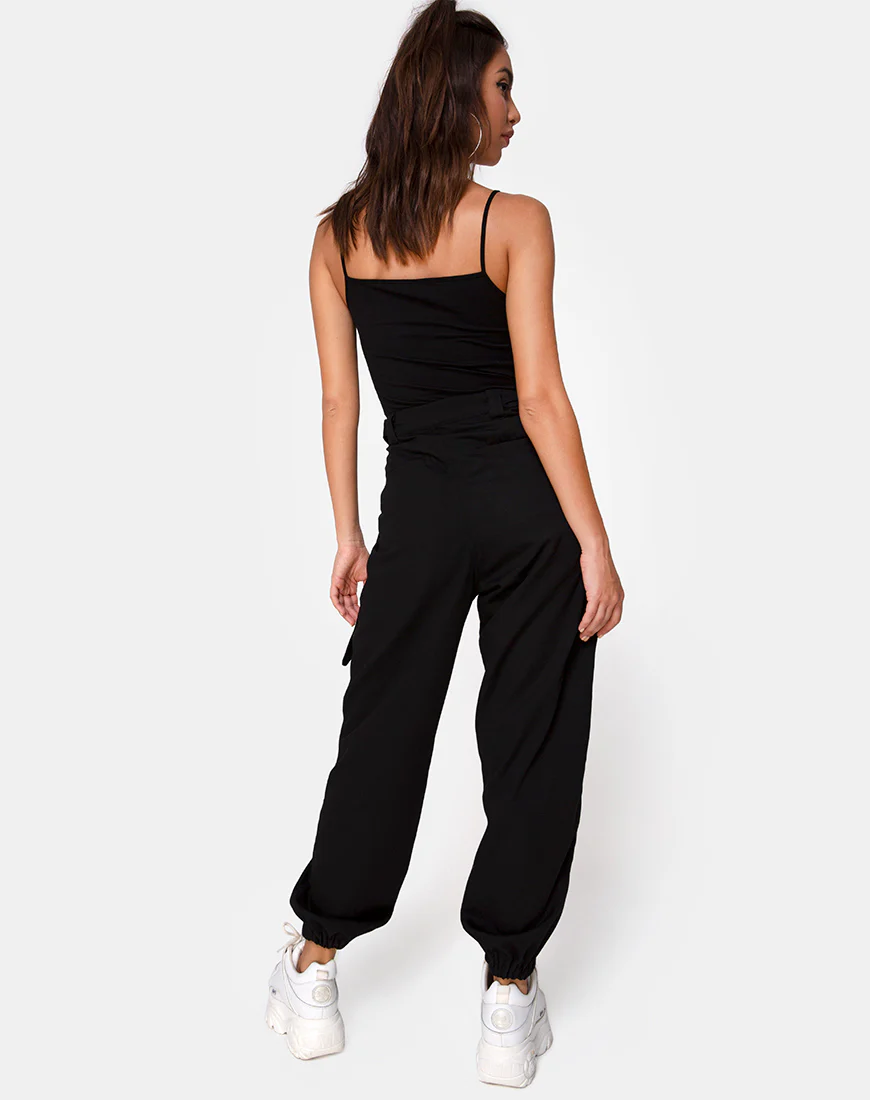 Solemo Bodice in Black with Diamante Hotfix - Image 4