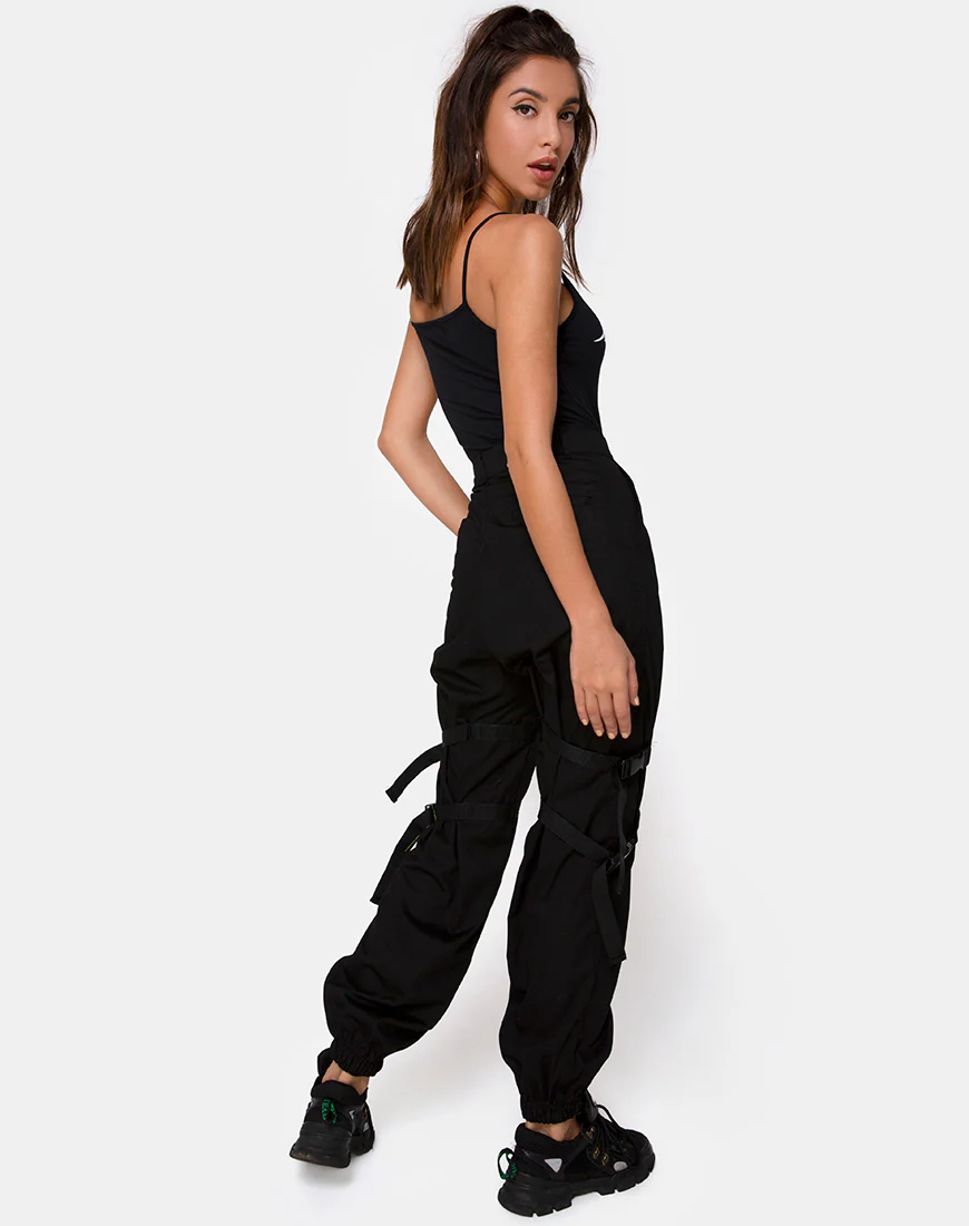 Solemo Bodice in Black with White Tribal - Image 4