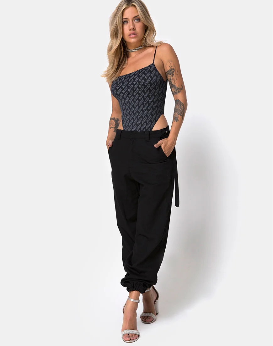 Solemo Bodice in Diagonal Disco Silver - Image 4
