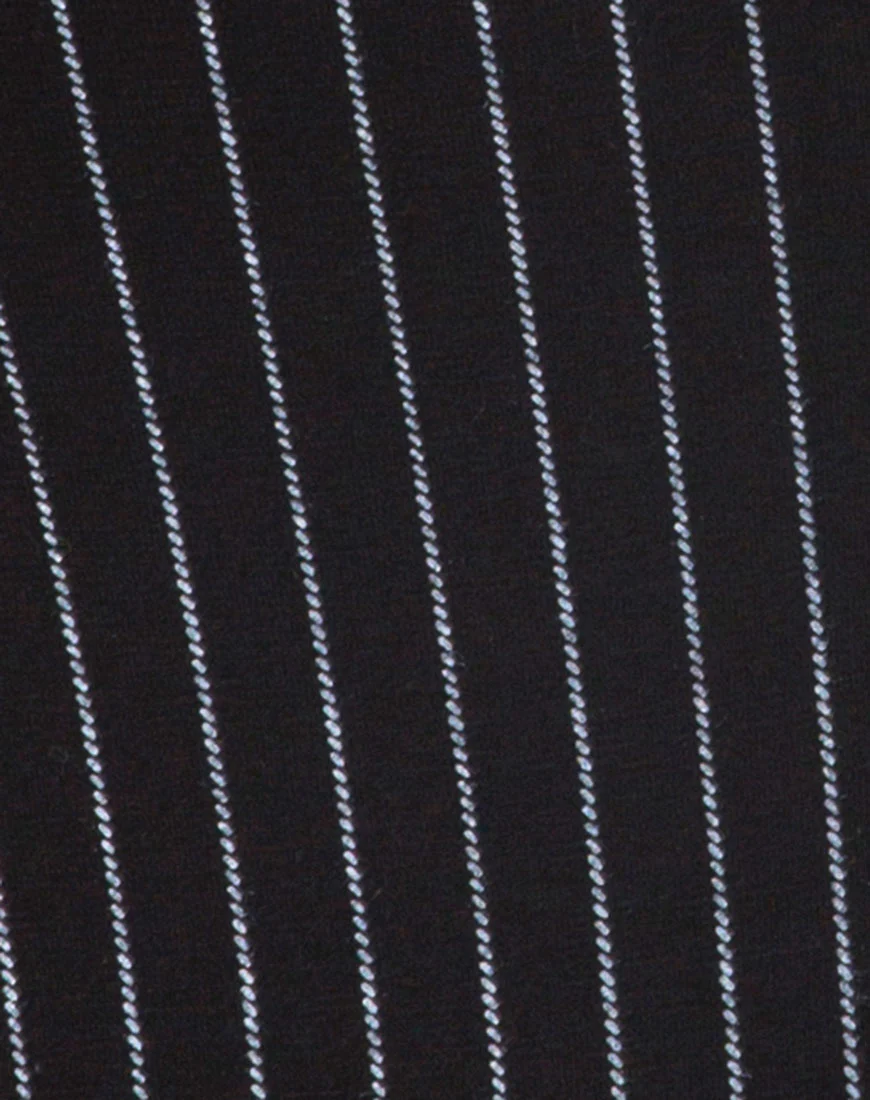 Solemo Bodice in Pinstripe Black - Image 5