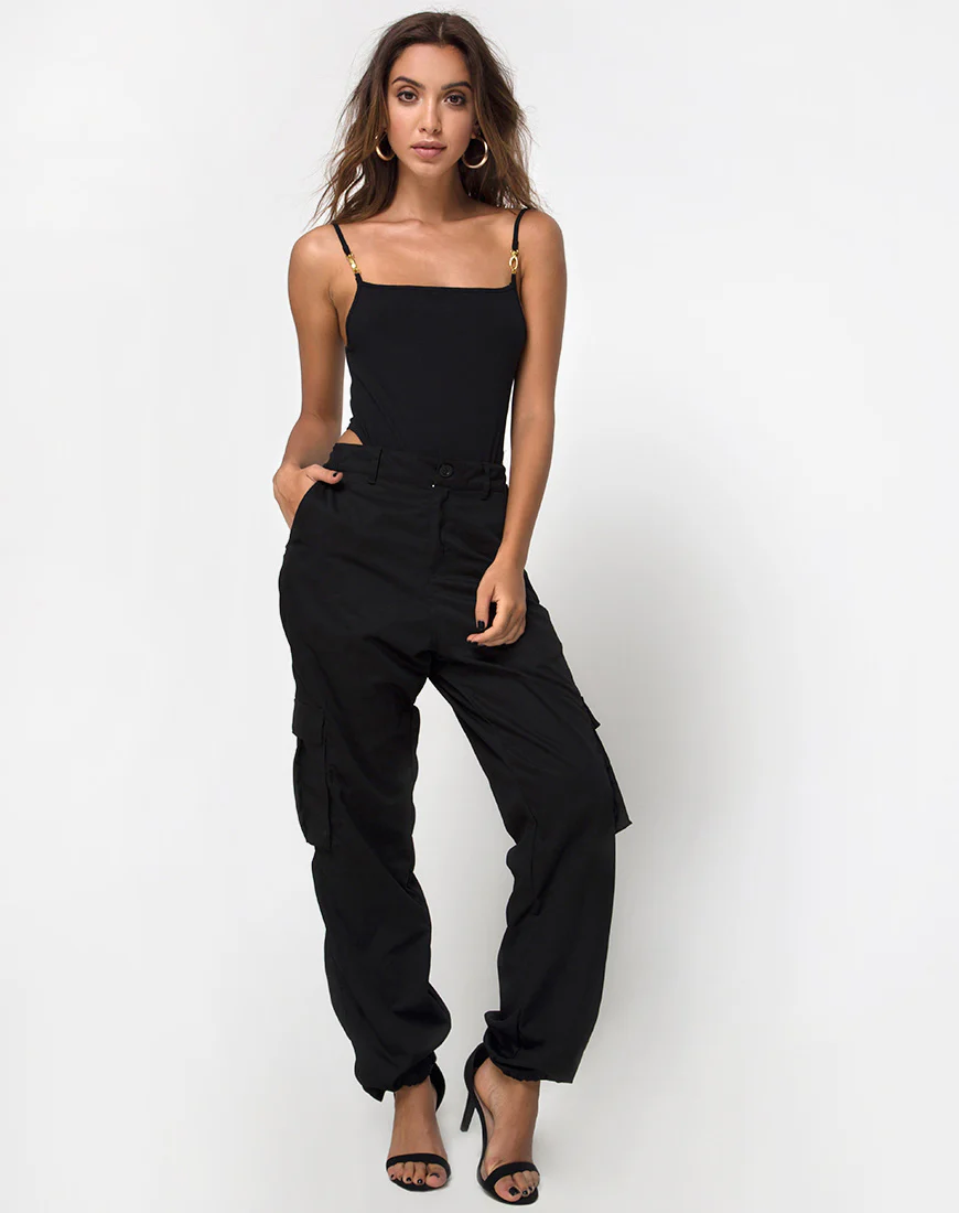 Soles Bodice in Black Clasp Gold - Image 3