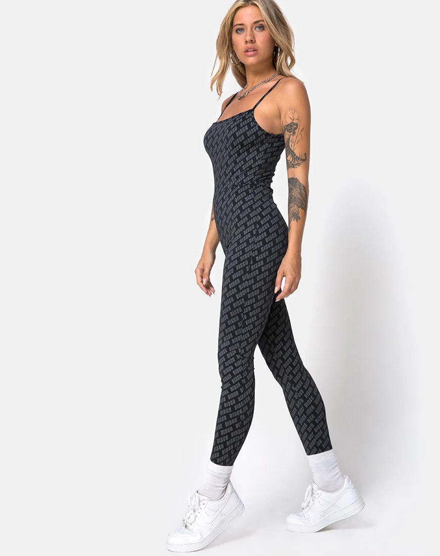 Solita Unitard in Diagonal Disco Silver - Image 4
