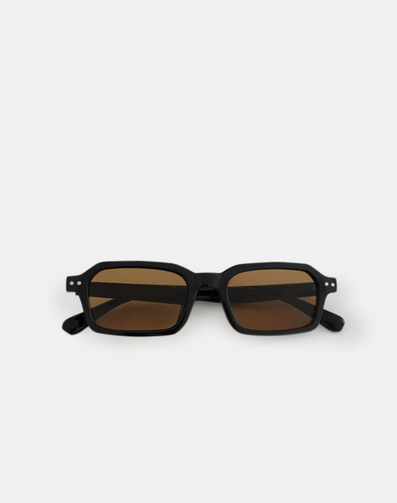 Sorello Sunglasses in Black with Orange Lenses - Image 2