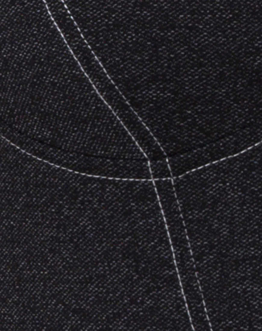 Spara Dress in Denim Black - Image 5