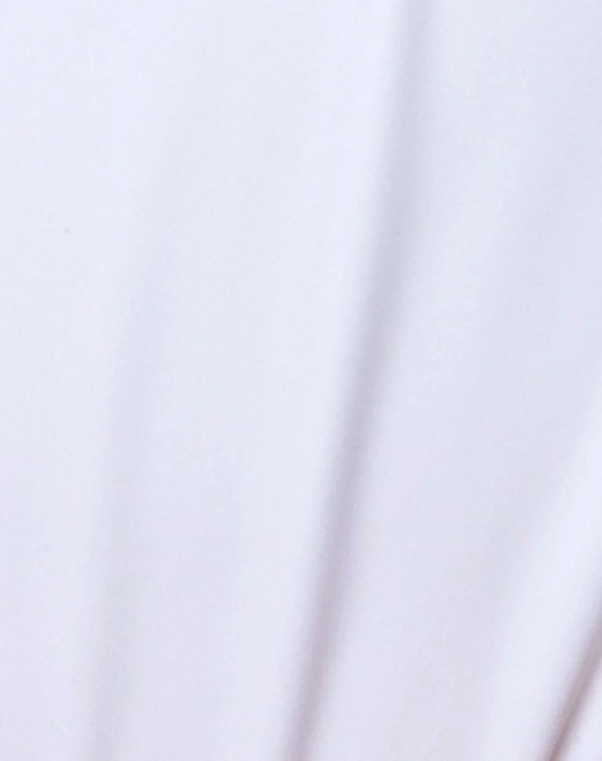Split Swimsuit in White - Image 5