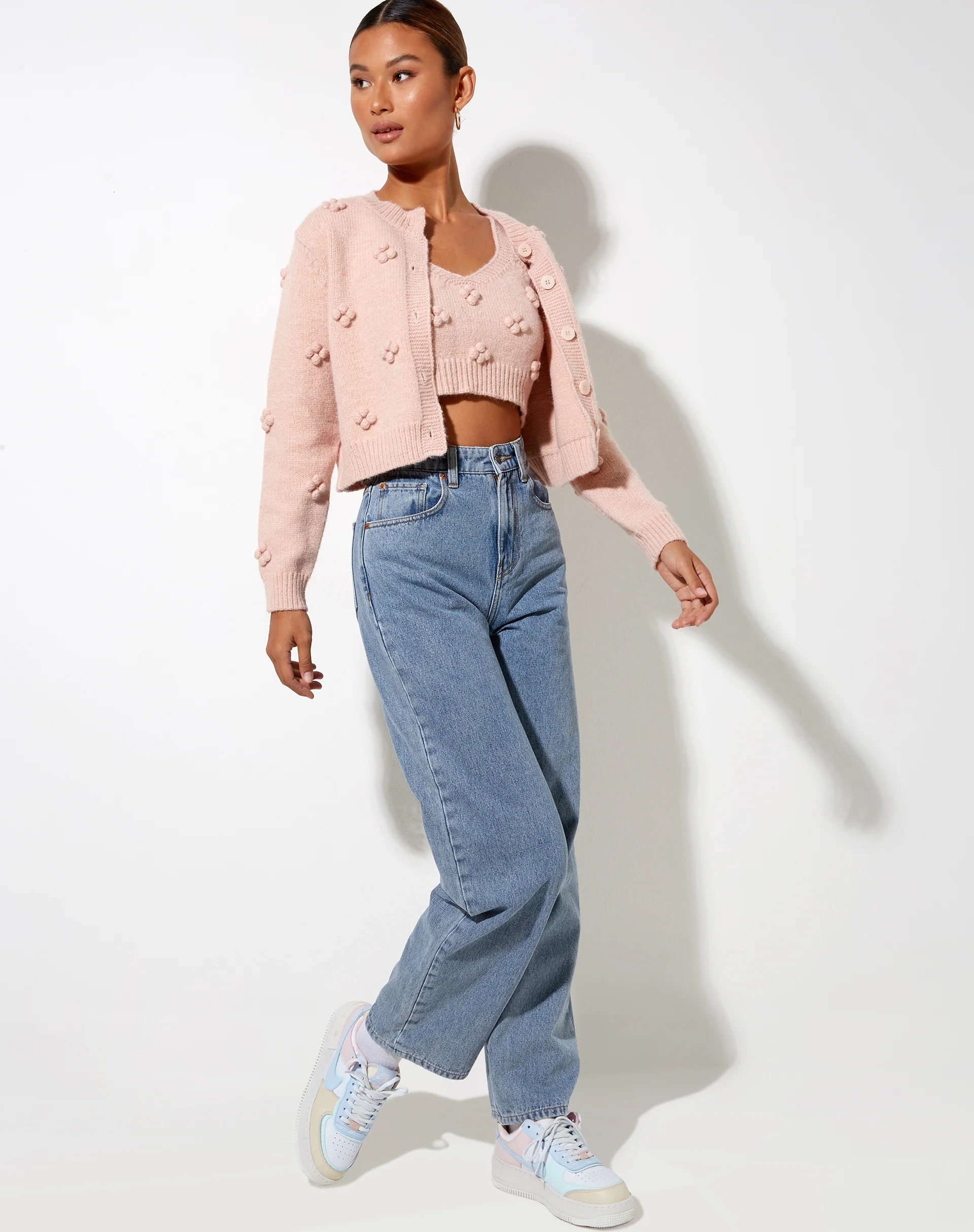 Stevy Cardi in Soft Pink - Image 3