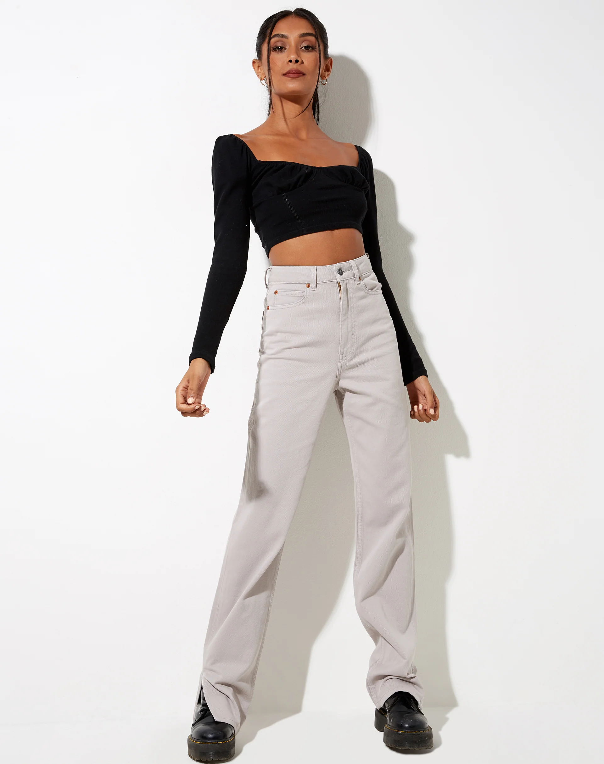 Straight Leg Jeans in Moonstruck - Image 3