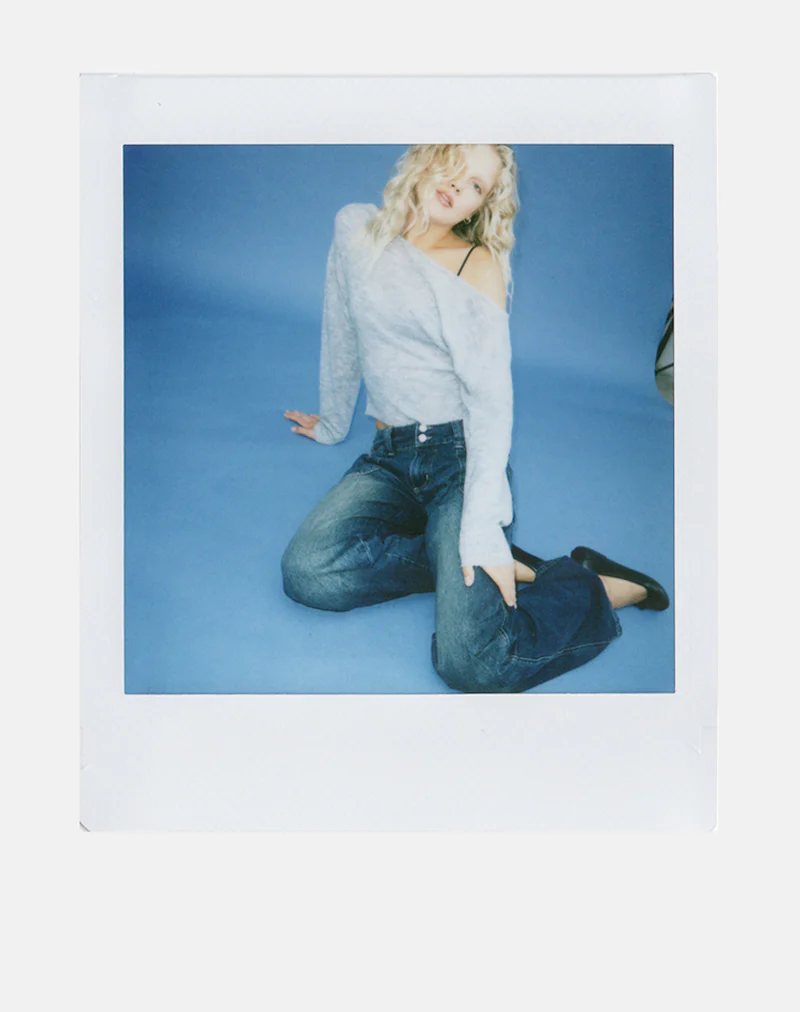 Suena Asymmetric Jumper in Grey - Image 2