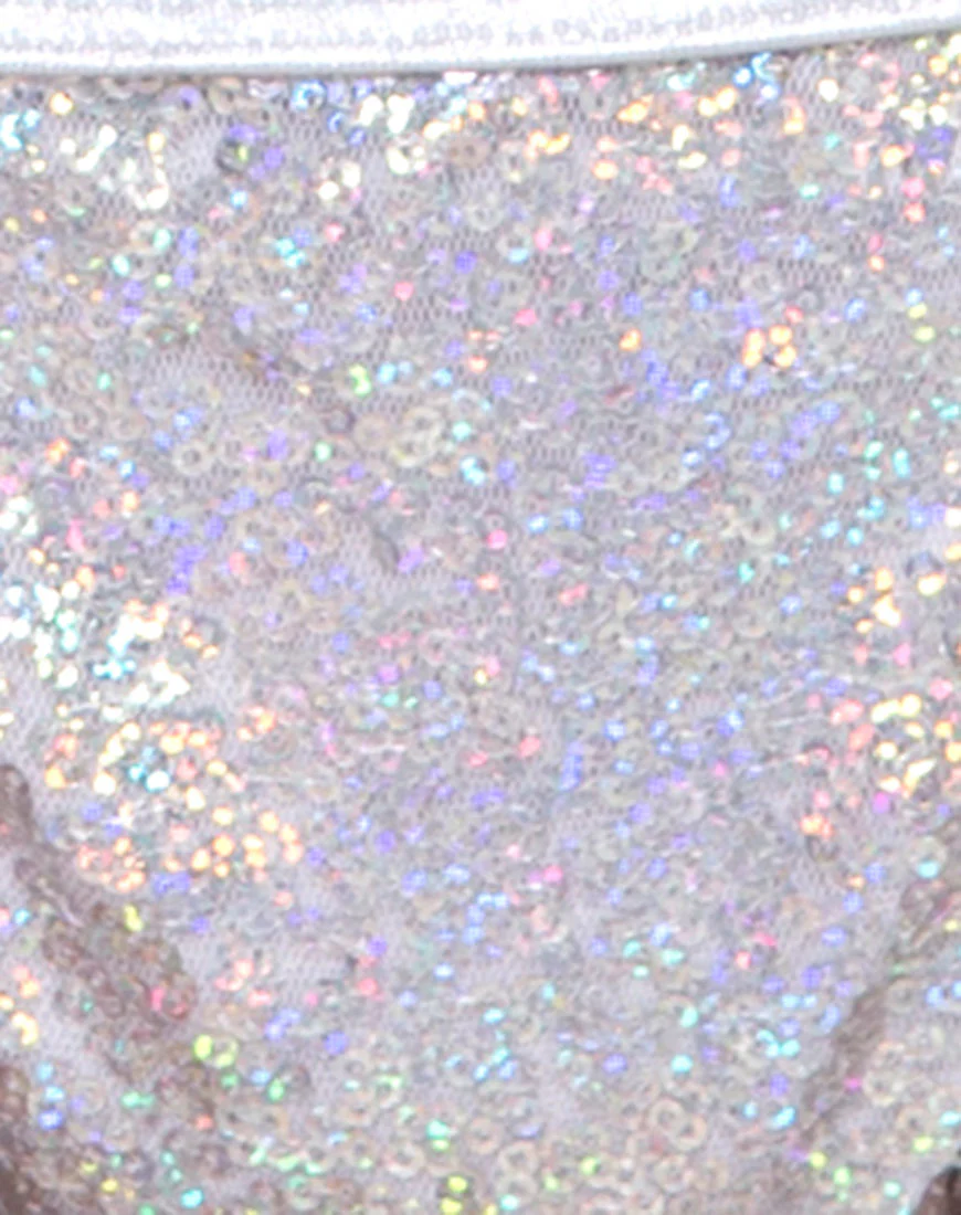 Sugar Rush Bikini Bottom in Sequin Diamond Shine - Image 7