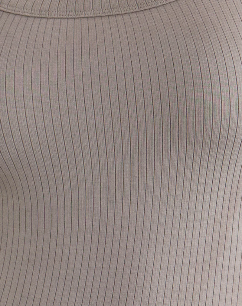 Sumala Tee in Thick Rib Moon Rock - Image 6