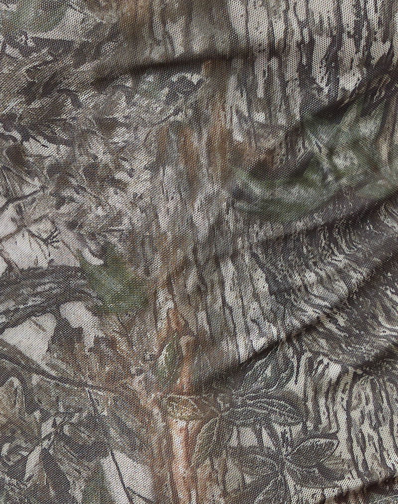 Sunala Cami Top in Mesh Forest Camo - Image 5