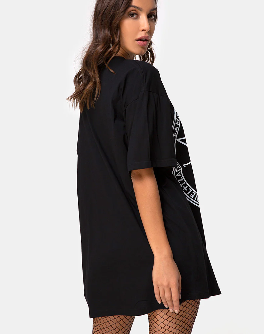 Sunny Kiss Tee in Black Devil Trap - Image 3