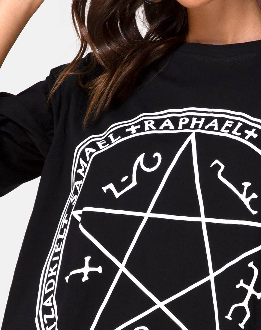 Sunny Kiss Tee in Black Devil Trap - Image 6