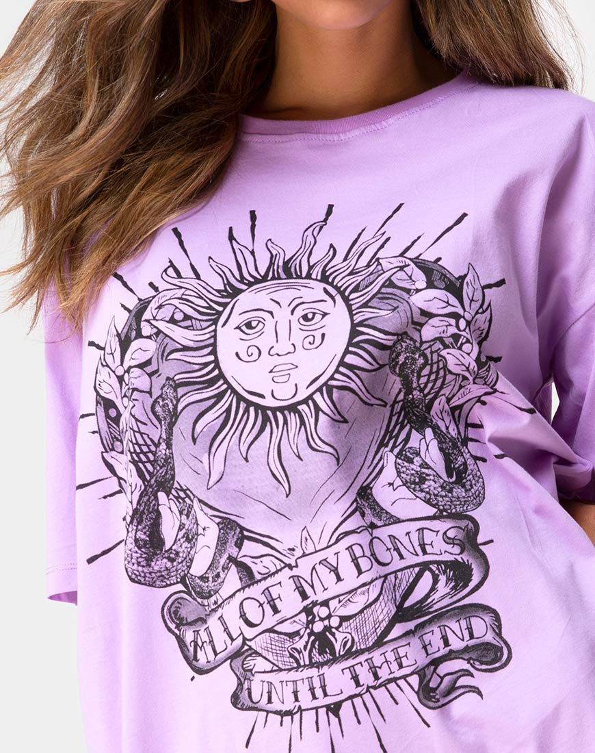 Sunny Kiss Tee in Lilac All of My Bones - Image 5