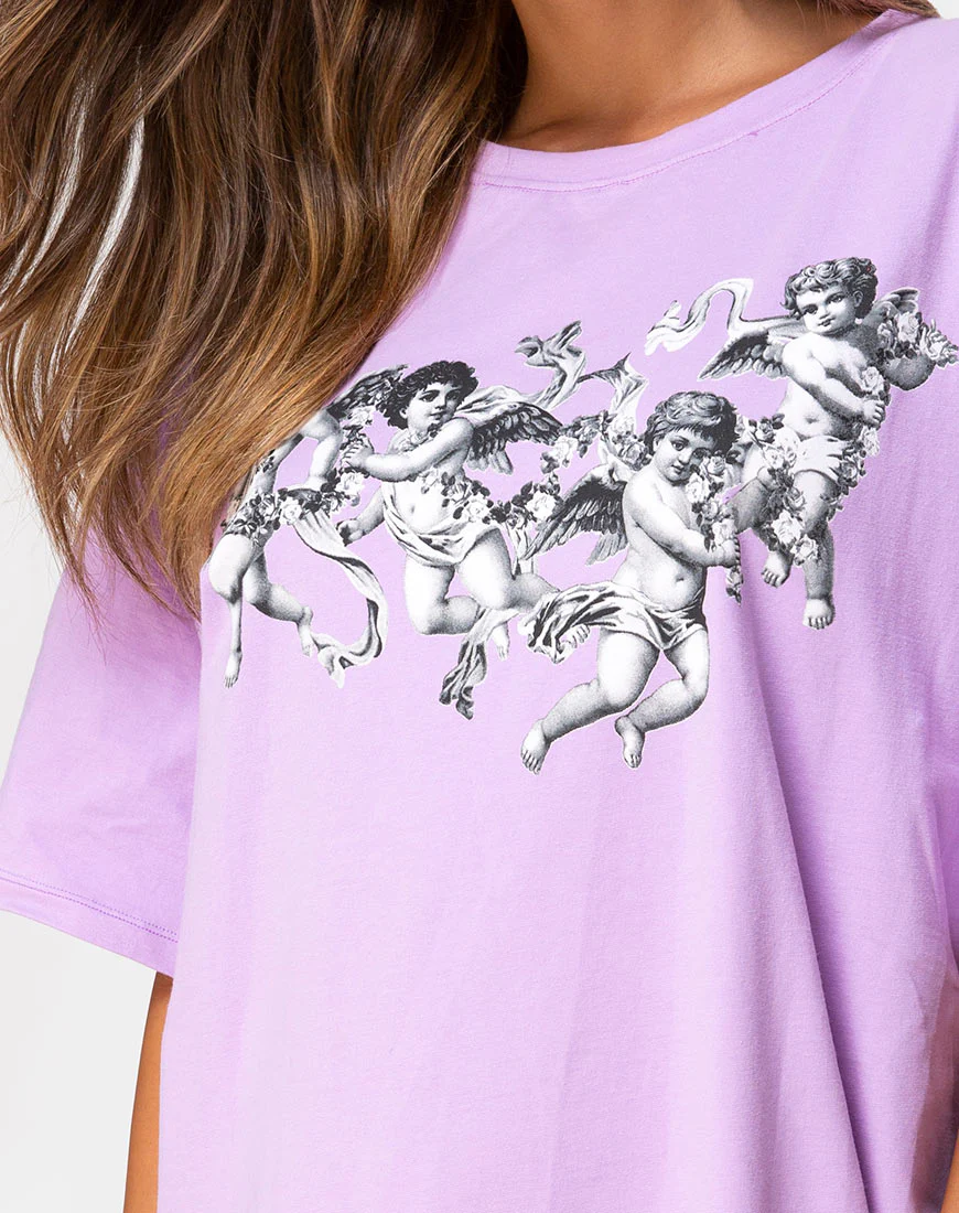 Sunny Kiss Tee in Lilac Cherub - Image 6