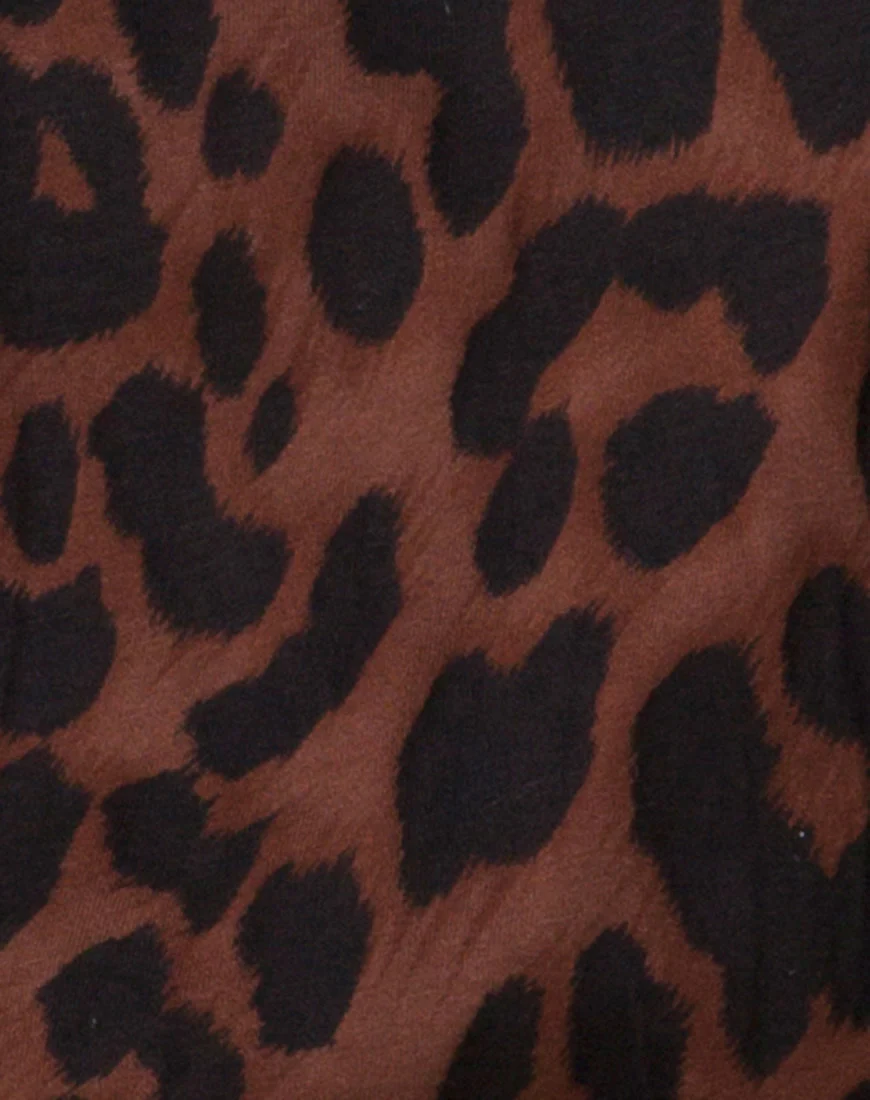 Sunny Kiss Oversize Tee in Oversize Jaguar Brown - Image 5