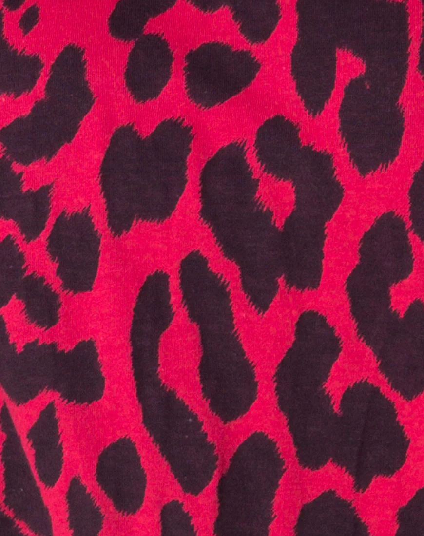Sunny Kiss Tee in Oversize Jaguar Red - Image 5