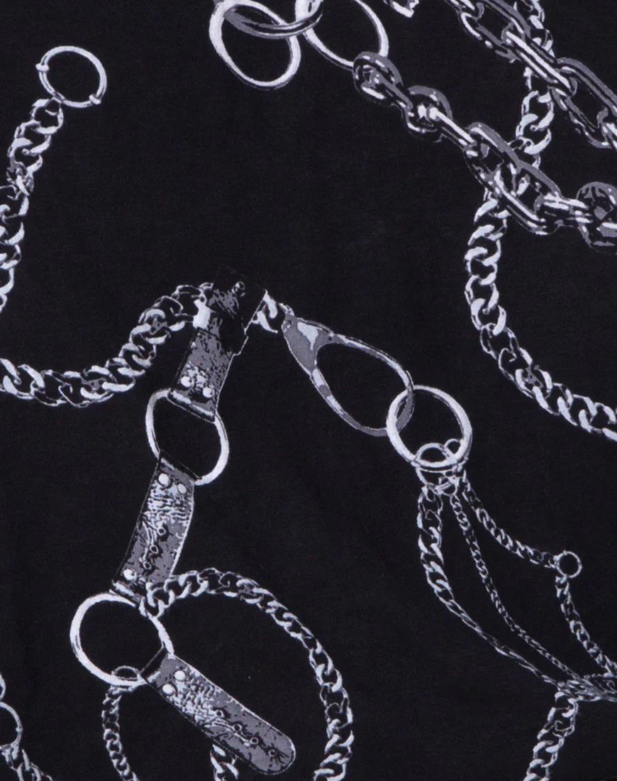 Sunny Kiss Oversize Tee in Chain - Image 5
