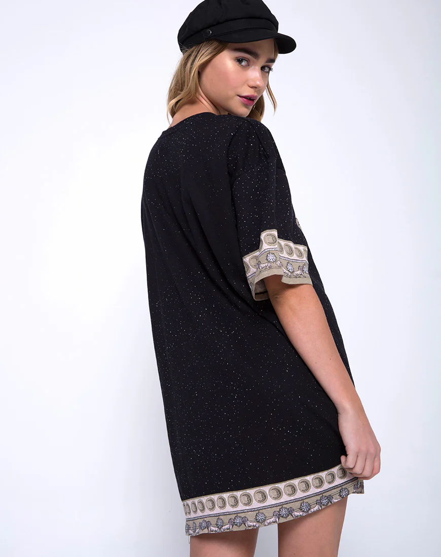 Sunny Kiss Oversize Tee in Eclipse Placement - Image 2