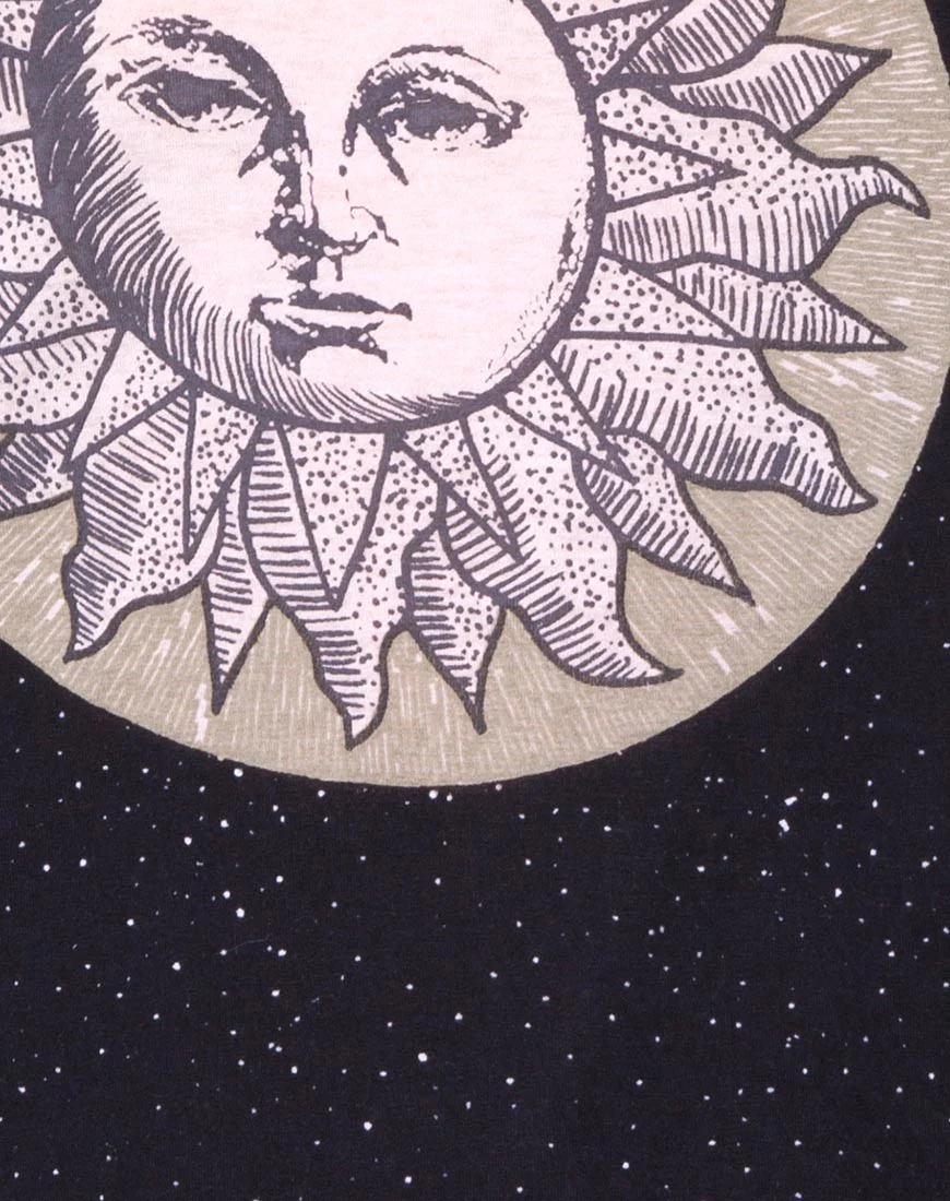 Sunny Kiss Oversize Tee in Eclipse Placement - Image 5