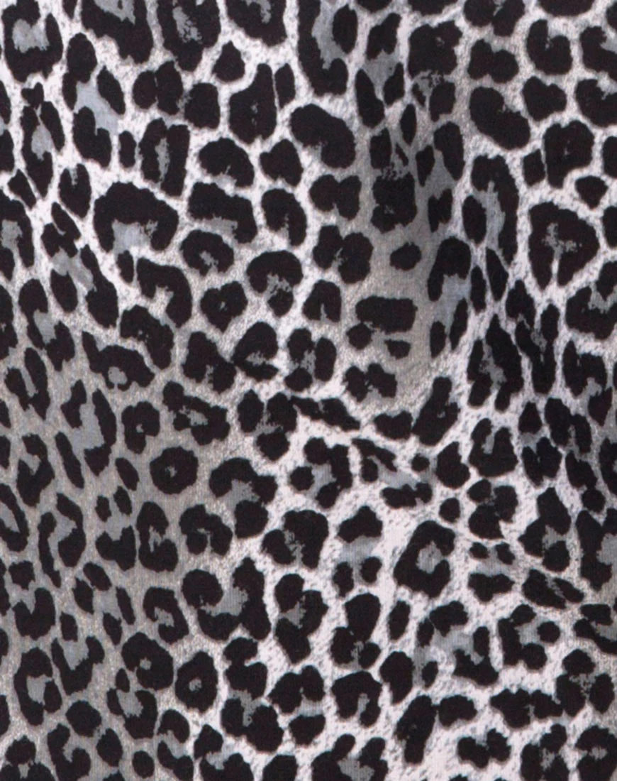 Sunny Kiss Tee in Rar Leopard Grey - Image 5