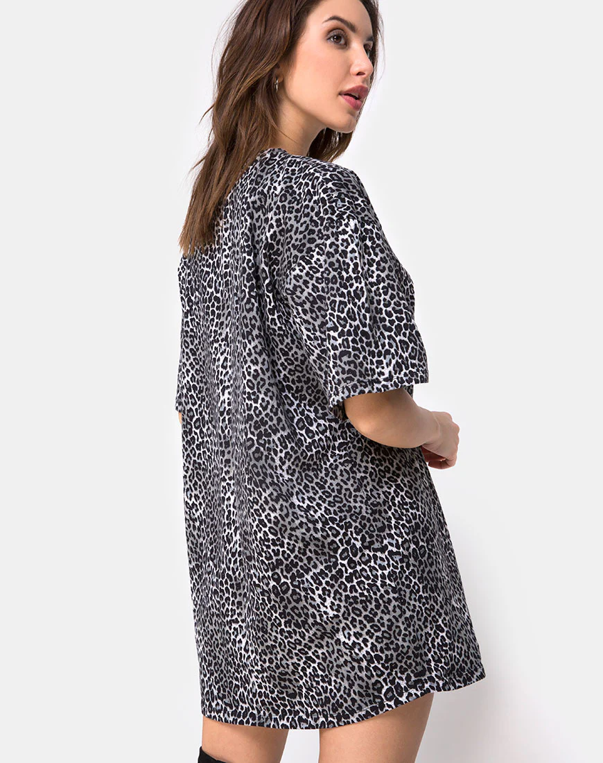 Sunny Kiss Tee in Rar Leopard Grey - Image 8