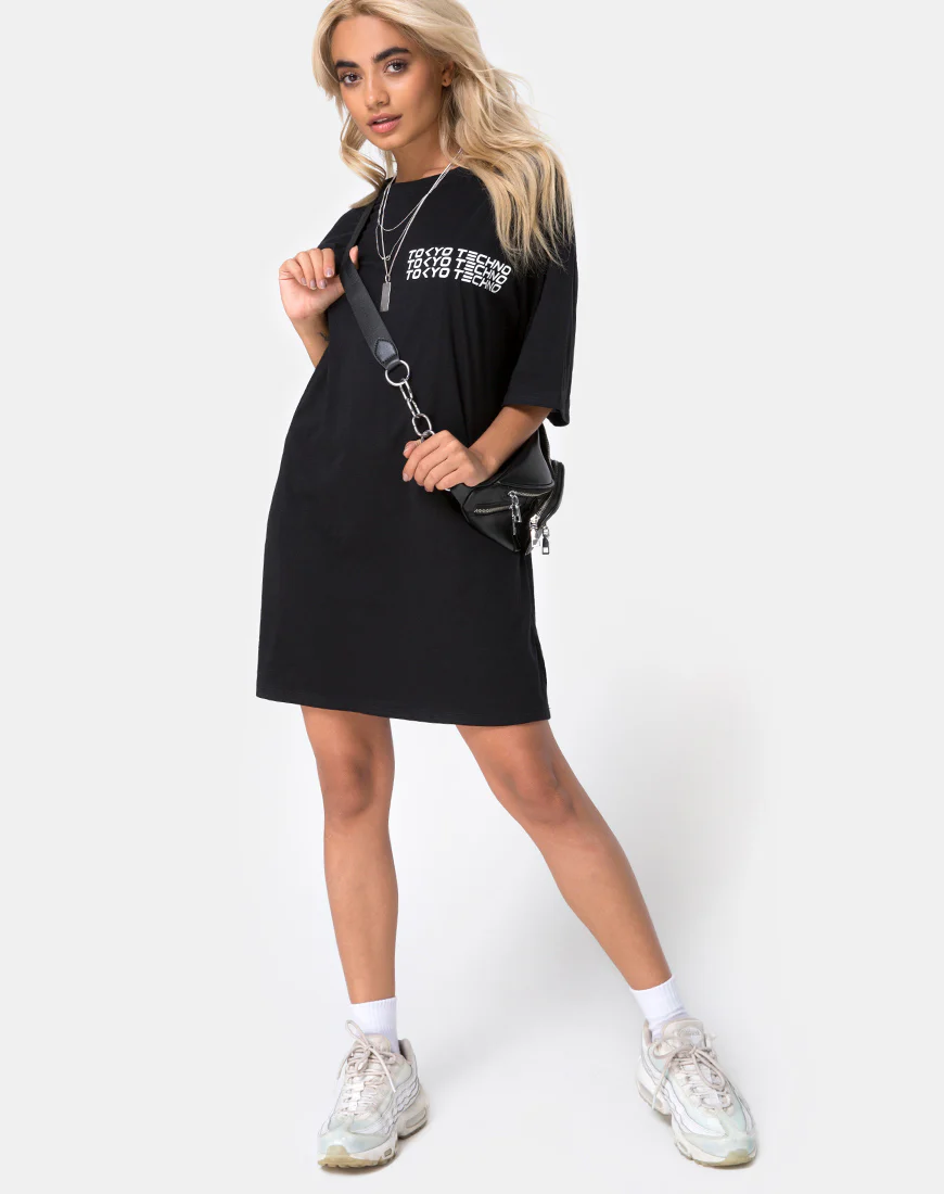 Sunny Kiss Oversize Tee in Tokyo Techno - Image 3