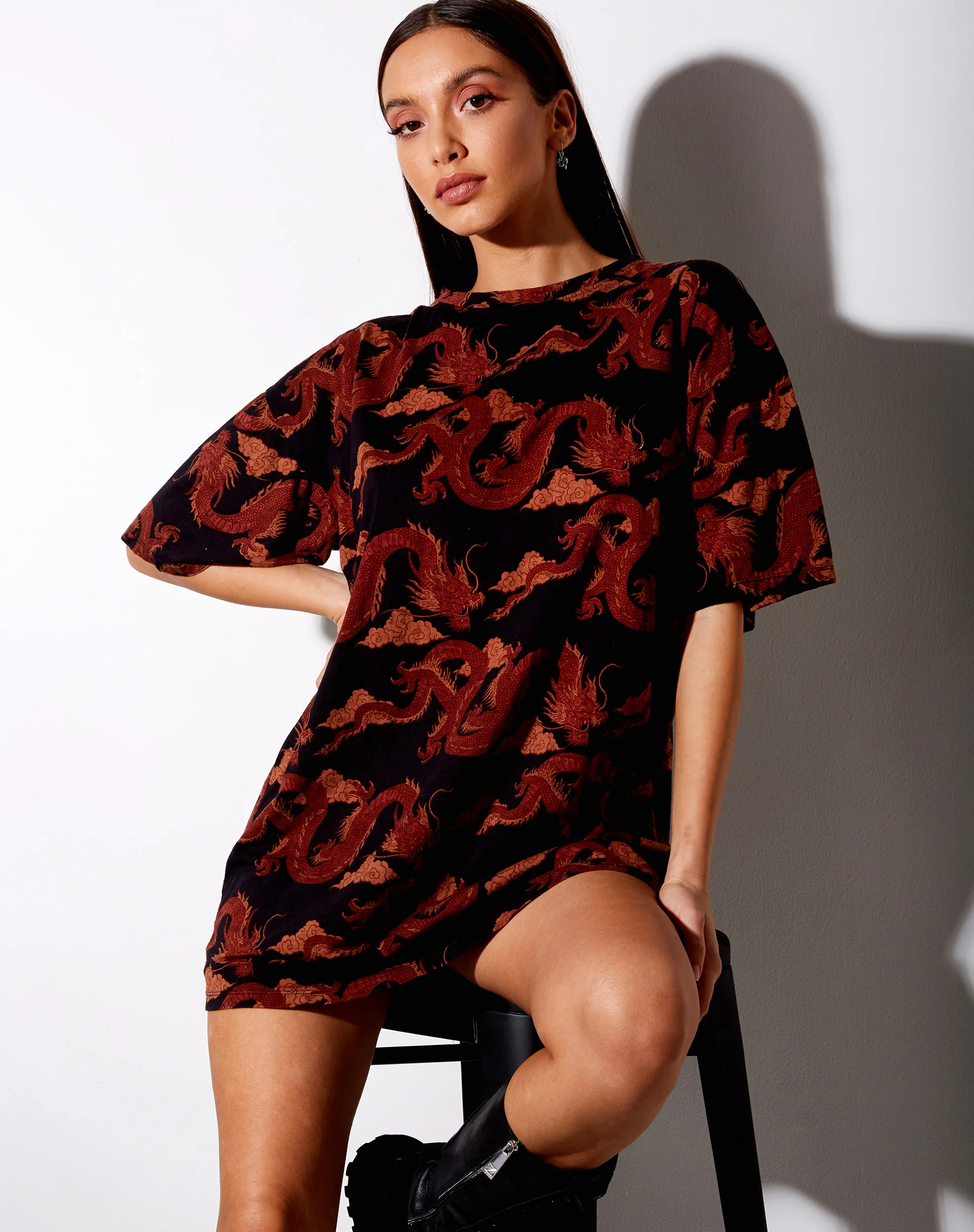 Sunny Kiss Tee in Tonal Dragon Orange - Image 3