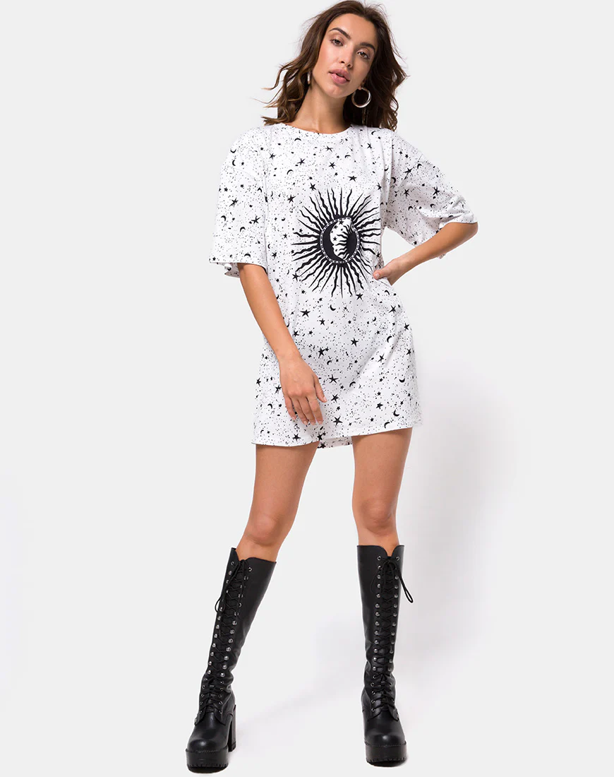 Sunny Kiss Tee in White Cosmo - Image 4