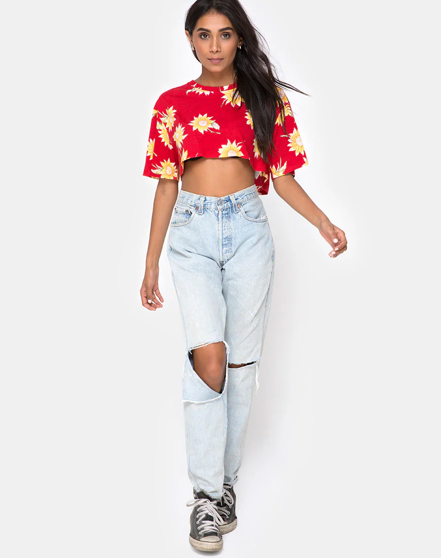 Super Cropped Tee in Sunny Days - Image 3
